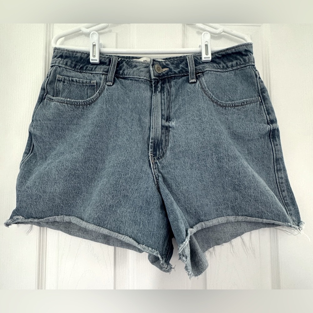 Hollister Ultra High Rise 90s Cut Off Shorts SZ 12